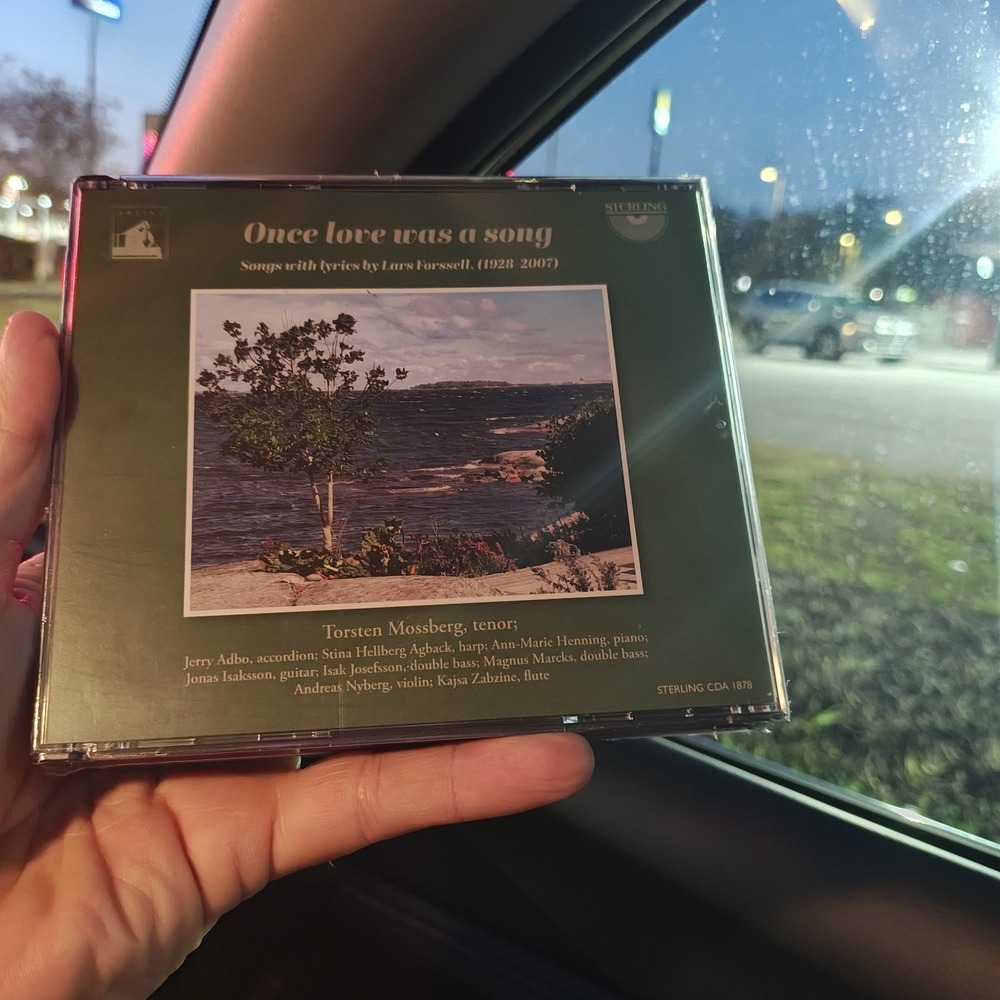Lars‎ Forssell Once Love Was a Song: Songs With Lyrics By Lars Forssell (CD)